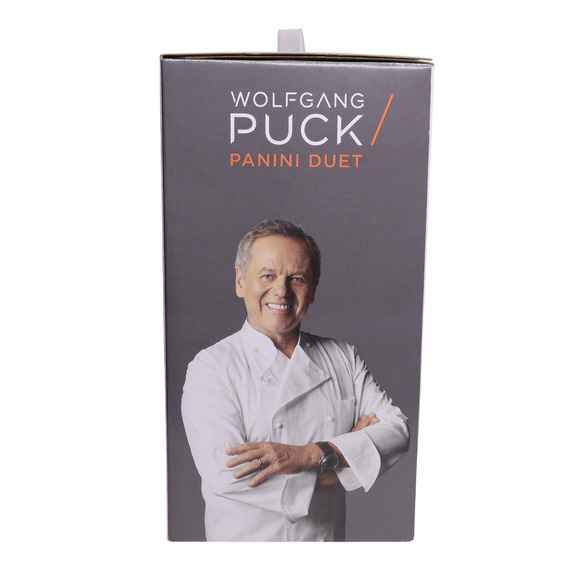 Wolfgang Puck Nonstick Panini Duet Grill SWPGPP0020-IT With Cool Touch Handle - Picture 3 of 4